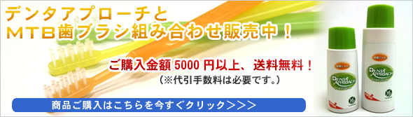 デンタルアプローチと組み合わせ販売中!